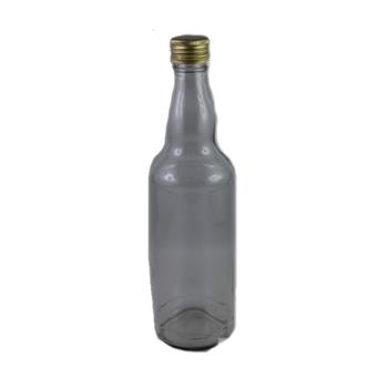 Lahev s kovovým víčkem skleněná 500ml