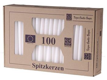 Svíčka kónická bílá 1ks