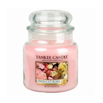 Svíčka YANKEE CANDLE 411g Fresh cut roses