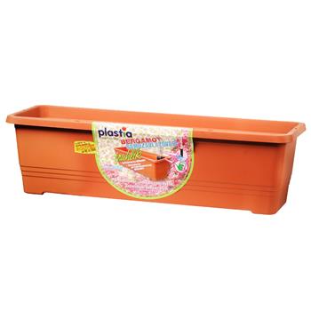 Truhlík samozavlažovací BERGAMOT 50cm terakota