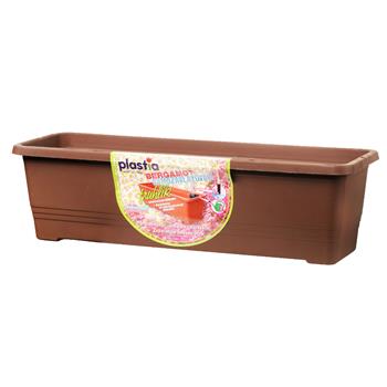 Truhlík samozavlažovací BERGAMOT 60cm čokoládový