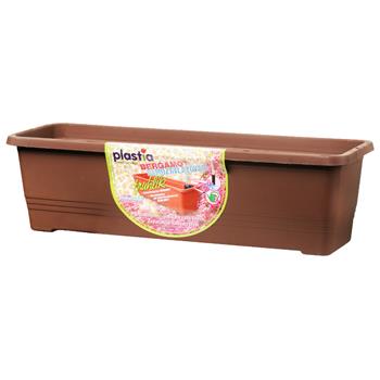 Truhlík samozavlažovací BERGAMOT 50cm čokoláda