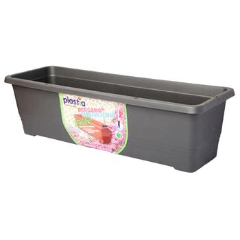 Truhlík samozavlažovací BERGAMOT 60cm antracit