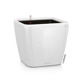 Květináč QUADRO LS komplet set 43cm bílá