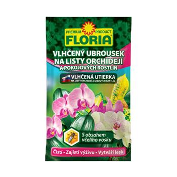 Ubrousek vlhčený na listy orchideje a pokoj FLORIA