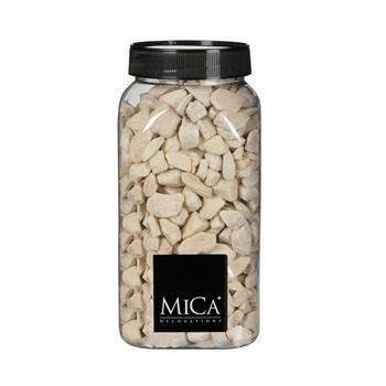 Kameny dekorační v dóze krémové 650ml