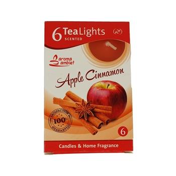 Svíčka čajová vonná Apple-Cinnamon 6ks