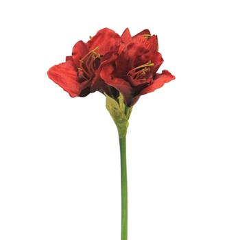 Amaryllis ALINE řezaný umělý červený 63cm