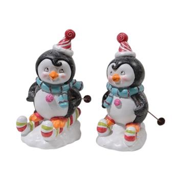 Tučnák na lyžích polyresin 16cm