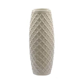 Váza válec dekor reliéf porcelán 41cm