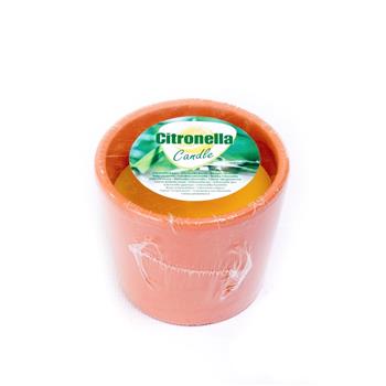 Svíčka CITRONELLA v 7,7cm terakota květináči