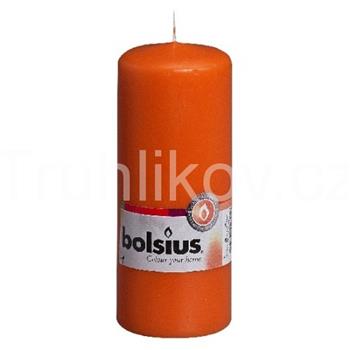 Válcová svíčka 15cm BOLSIUS oranžová