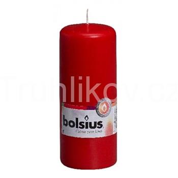 Válcová svíčka 15cm BOLSIUS červená