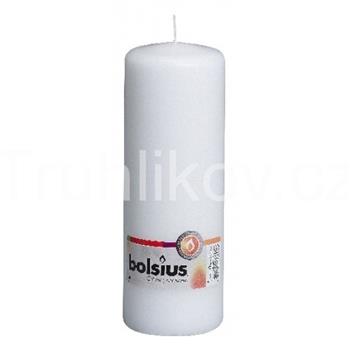 Válcová svíčka 20cm BOLSIUS bílá