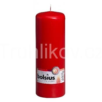 Válcová svíčka 20cm BOLSIUS červená