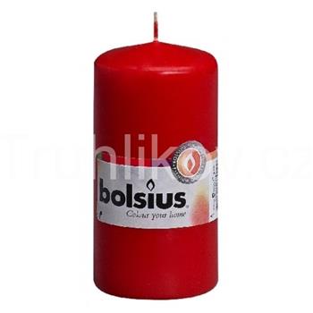 Válcová svíčka 12cm BOLSIUS červená