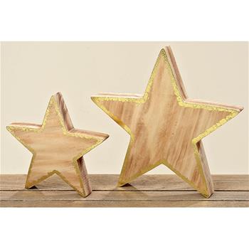 Dřevěná hvězda GLAMMY 30cm
