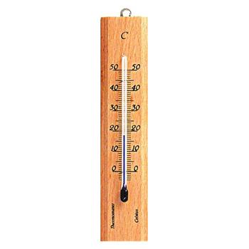 Teploměr pokojový lihový 140mm světlé dřevo