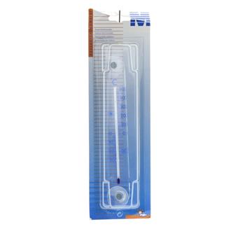 Teploměr venkovní/vnitřní s přísavkou transparentní 21cm