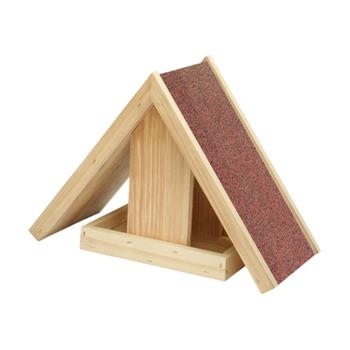 Krmítko koliba dřevéné přírodní/hnědá 30cm