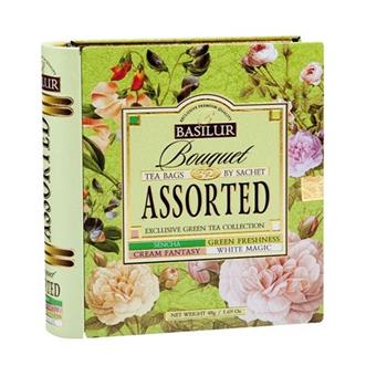 Čaj Basilur Book Bouquet mix 4 druhů 32x1,5g