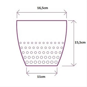 Obal PERLA plast 16cm perleťová
