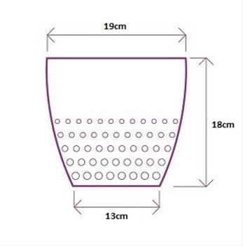 Obal PERLA plast 18cm perleťová