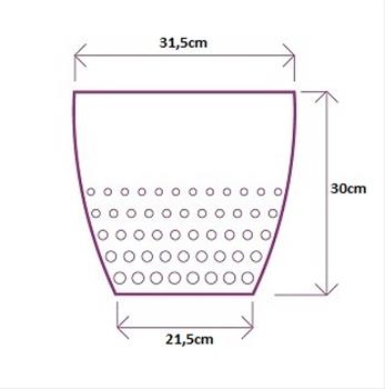 Obal PERLA plast 30cm perleťová