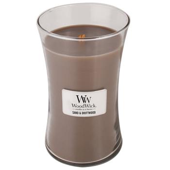 Vonná svíčka WoodWick Písek a plavené dřevo 623,7g