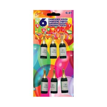 Sada dortových svíček Champagne 6ks
