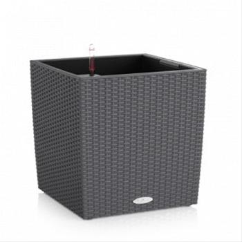 Květináč TREND CUBE Cottage komplet set antracit 30cm
