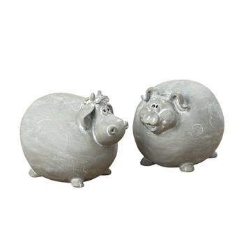 Keramická figurka prase nebo kráva 31cm