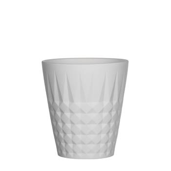 Obal kulatý FLASH keramika bílá mat mix 12cm