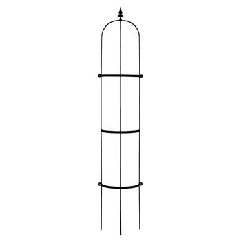 Opora na zeď SLANEY půlkruhová kovová černá 155cm