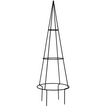 Opora pro rostliny LEMPA kužel kovový černý 100cm