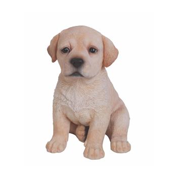 Štěně labradora sedící polyresinové 17cm