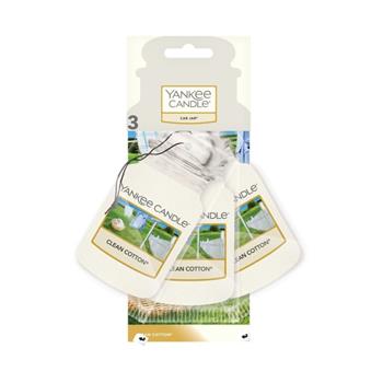 Papírová visačka YANKEE CANDLE CLASSIC Clean Cotton 3ks