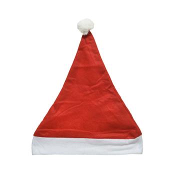 Čepice vánoční filcová bílo-červená 40cm