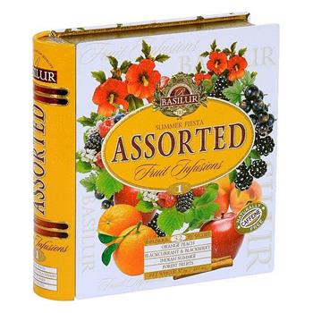 Čaj Basilur Fruit Infusion Book Summer Fiesta plech 32x1,8g