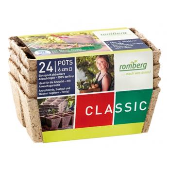 Květináč rašelinový NATUR 24ks hranatý