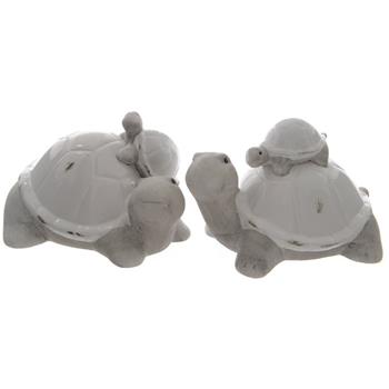 Keramická želva s mládětem 18cm