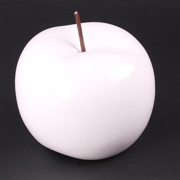 Keramické jablko bílé 15cm