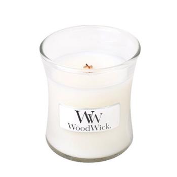 Vonná svíčka WoodWick Bílý čaj & Jasmín 85g