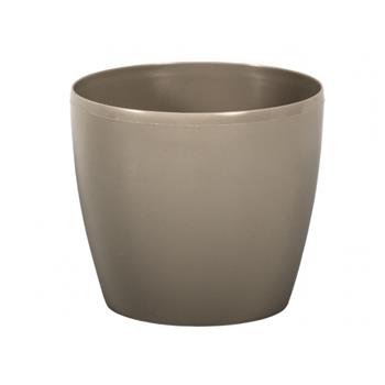 Obal MAGNOLIA plast lesk 12cm hnědošedá