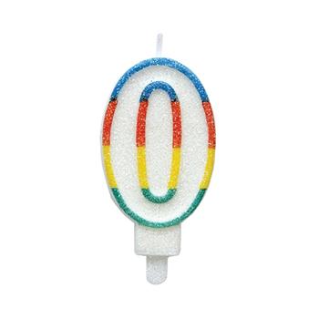 Dortová svíčka třpytivé číslo 0