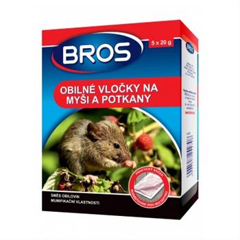Vločky obilné na myši, krysy, potkany BROS 100g