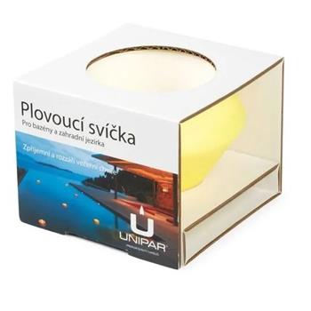 Svíčka plovoucí UNIPAR POOL žlutá 10cm