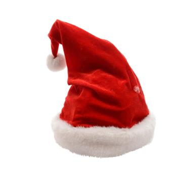 Čepice vánoční filcová červená 30cm