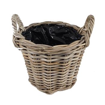 Obal kulatý KUBU 2 ucha + igelit ratan přírodní 27cm