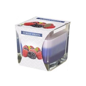 Svíčka vonná ve skle Forest Fruit tříbarevná 8cm
